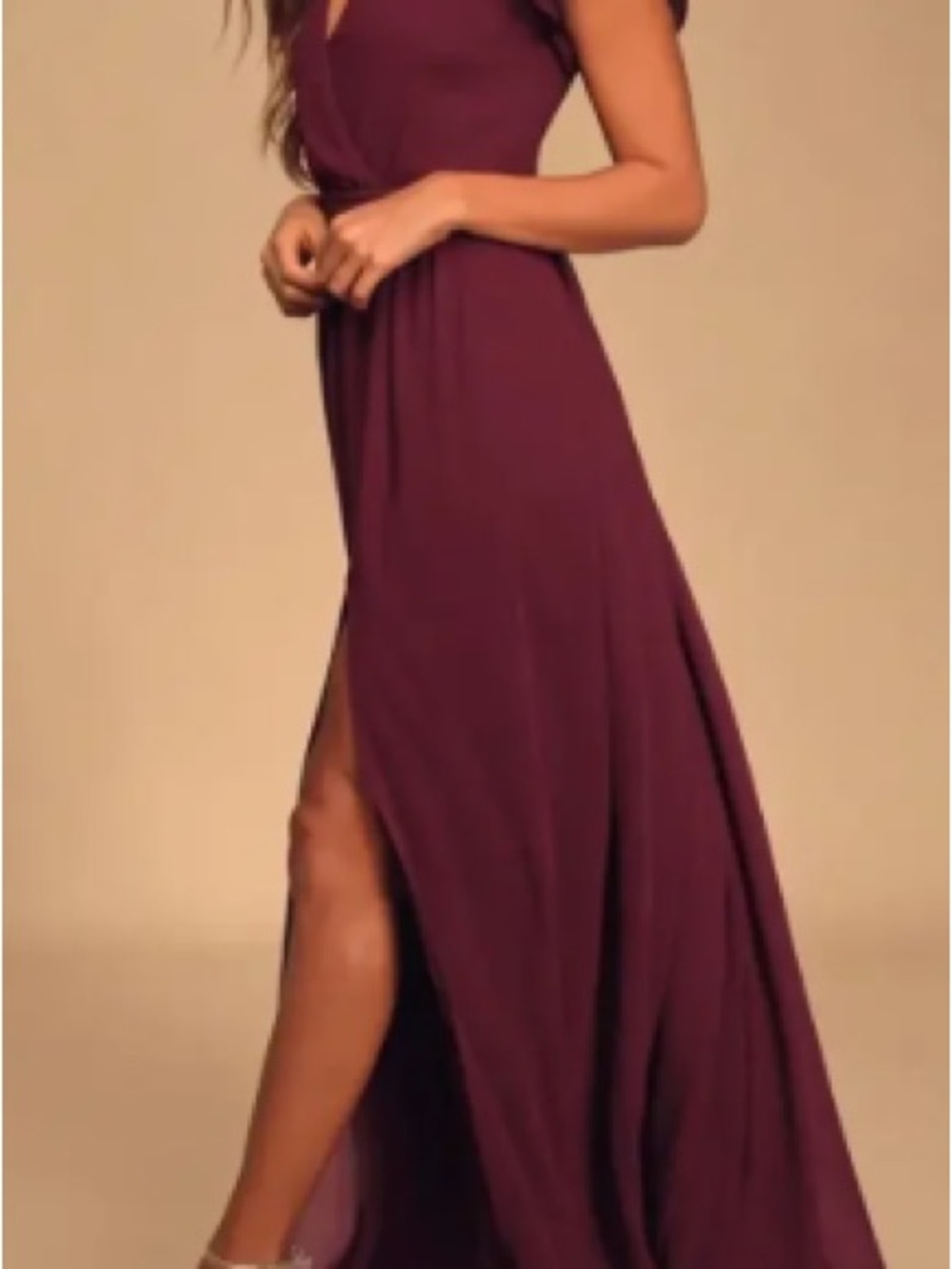 lululemon athletica Deep Plum Maxi Dress with Side Slit